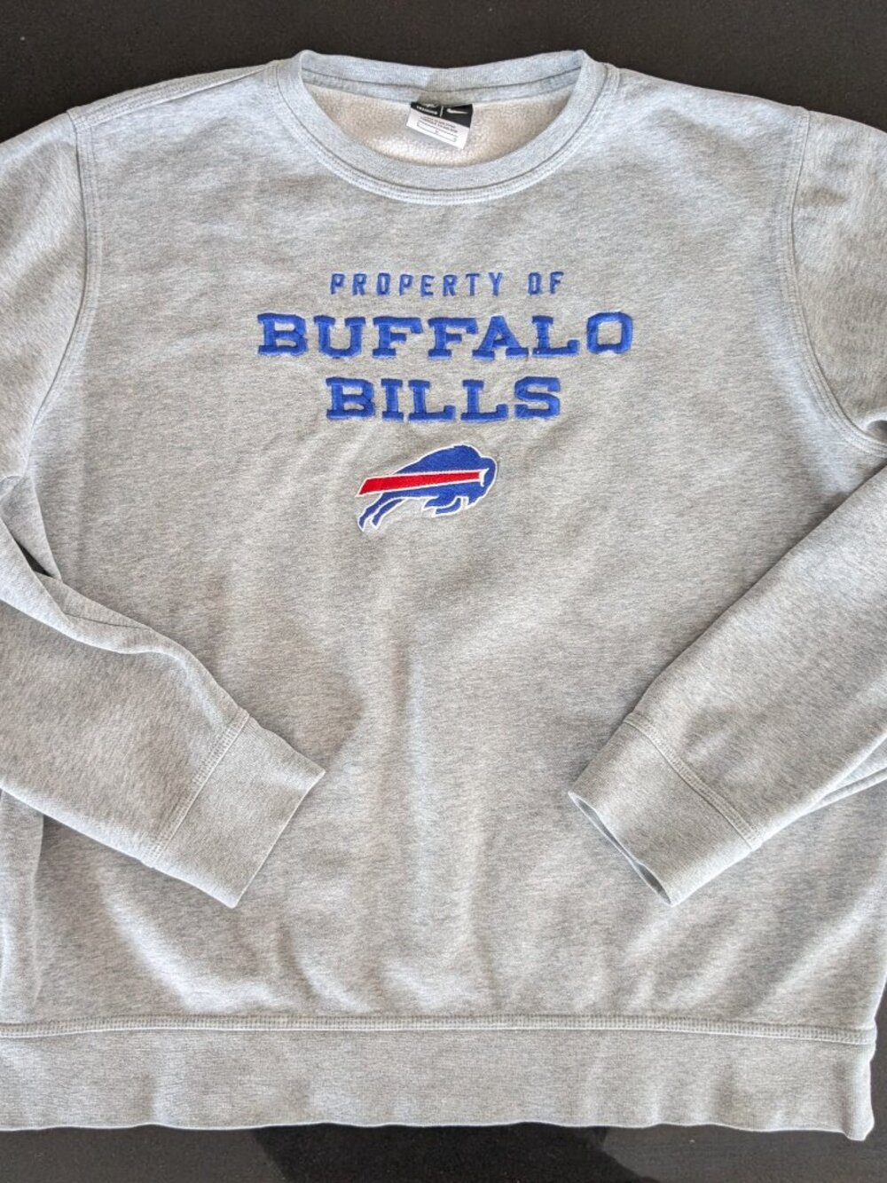 Vintage NFL Property of Buffalo Bills Nike Embroidered Crewneck Sweatshirt Sz L